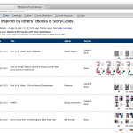 Screen shot inspirations page