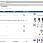 Screen shot my publications