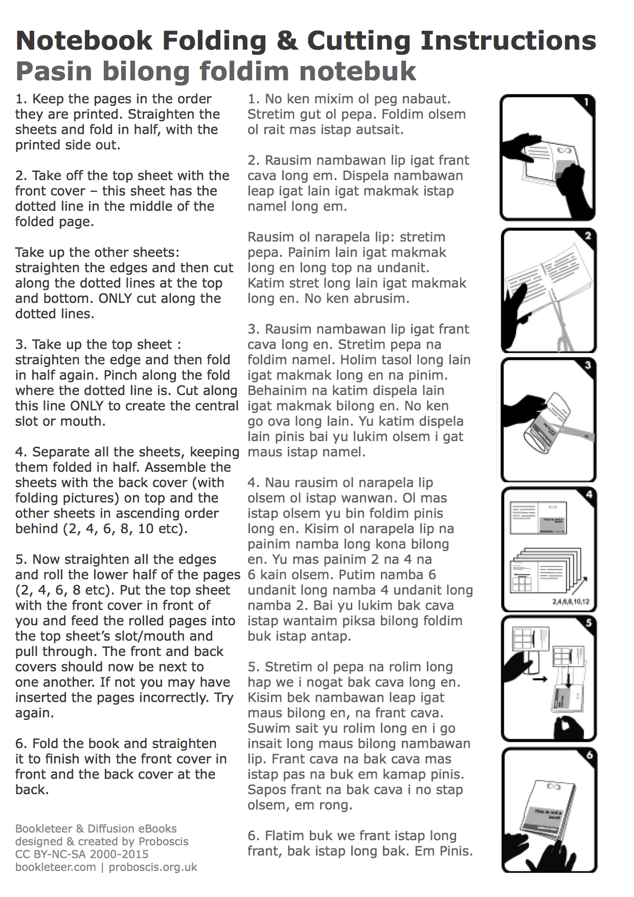 Book Folding Instructions Pdf